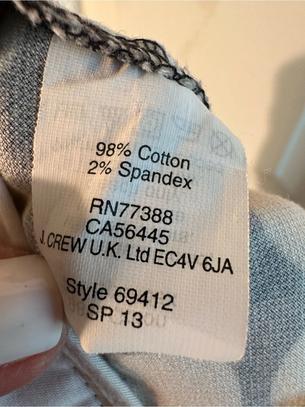 J. Crew excellent shape